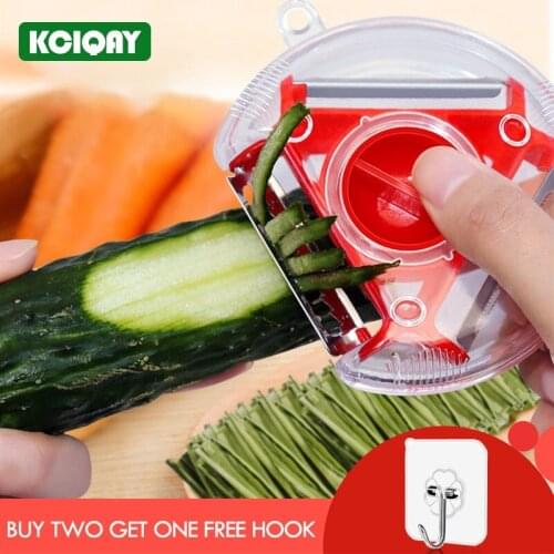 3 in 1 Magic Rotating Vegetable Peeler Slicer Shredder Julienne Cutter Stainless Steel Blade Zester Grater Fruit Vegetable Tools