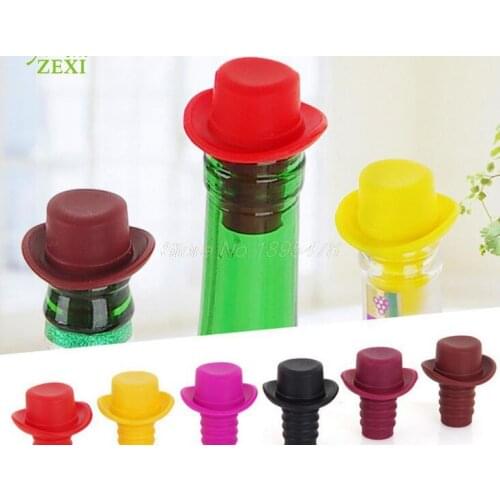 300PCS/lot Silicone Wine Bottle Stoppers Keep Vacuum Sealed Kitchen Bar Tools Spout Liquor Flow Stopper Pour Cap Bottle Cover