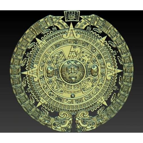 New maya calendar 3D model relief STL file for cnc router carving and engraving artcam aspire