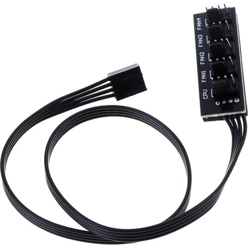 40cm 1 to 5 4-pins TX4 PWM CPU Cooler/ Case/ Chasis Cooling Fan Power Cable Hub Splitter Adapter