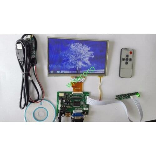 7 inch for Raspberry Pi LCD Display Screen TFT Monitor AT070TN90 with Touch Screen VGA Input Driver Board Controller