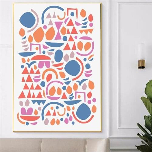 Abstract Balance Geometric Print Picture Poster Modern Wall Art Canvas Painting Fashion Living Room Bedroom Nordic Home Decor