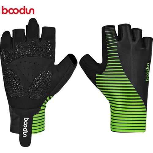 Boodun Shock Absorption Cycling Gloves Half Finger Gym Gloves Bicycle Gloves Men Women Fishing Gloves Guantes Ciclismo