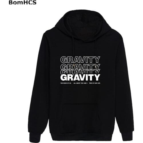 BomHCS Kpop DAY6 WORLD TOUR GRAVITY Cotton Hoodies Hip Hop Pullover Sweater Sport Outwear (Black Pink Red Yellow White Gray)