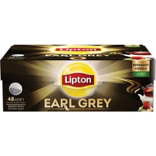 WONDERFUL DRINK Lipton Earl Gray Teapot Tea Bag 48 Pack FREE SHİPPİNG