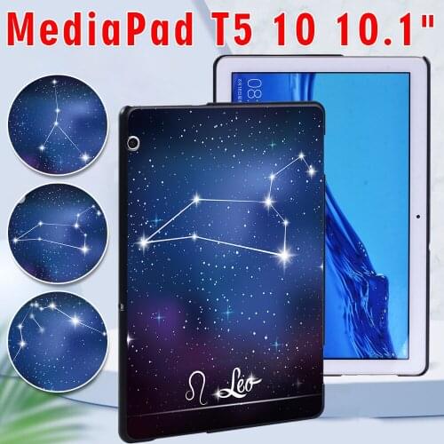 For Huawei MediaPad T5 10 10.1 Inch Tablet Case Anti-Fall Hard Shell Back Slim Stand Cover + Free Stylus