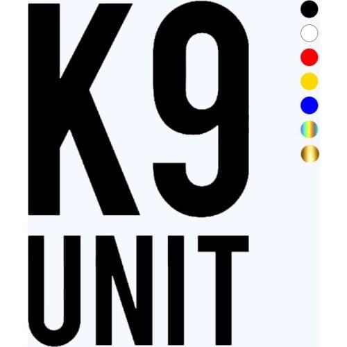 CK20656# Various Sizes Die-Cut Vinyl Decal K9 Unit Car Sticker Waterproof Auto Decors on Car Body Bumper Rear Window