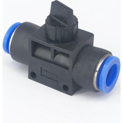 Fit Tube O/D 12mm Pneumatic Hand Shut off Valve Push In Connector Quick Release Air Fitting