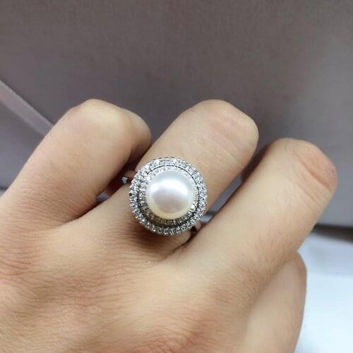 Hot New Ring Mountings Findings Settings Adjustable Ring Jewelry Parts Fittings Party Accessories for Pearl Beads Stones