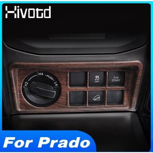 Hivotd Four-wheel Drive Adjustment Frame Cover Interior Decoration Accessories Lighter Panel For Land Cruiser Prado 150 2020