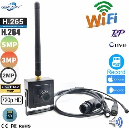 5MP 1920P 3MP 1080P 960P 720P Audio WIFI IP Camera indoor Wireless Surveillance Home Security Camera Onvif TF Card Slot CAMHI
