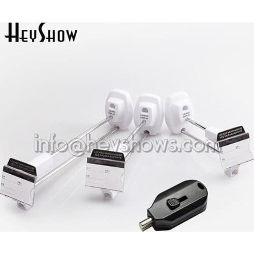 100x EAS Security Display Hook Metal Wall Mounted Hook Lock Magnetic Slatwall Z Pegboard Display Device Square Steel Hang