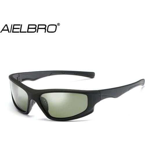 New Mens Glasses Polarized Cycling Sunglasse Black Frame Cycling Glasses Night Vision For bicycle gafas ciclismo