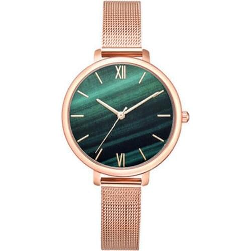 Luxury 1 PCS Watch Women Rose Gold Water Drill Bracelet Watch Jewelry Ladies Female Hour Casual Quartz Wrist Watches