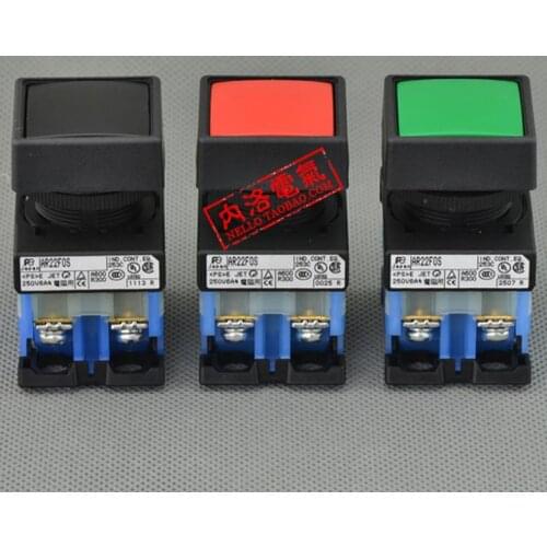 [ SA ]Fuji FUJI 22mm flat head button switch AR22F0S-10 * self-resetting 1NO Square--10PCS/LOT