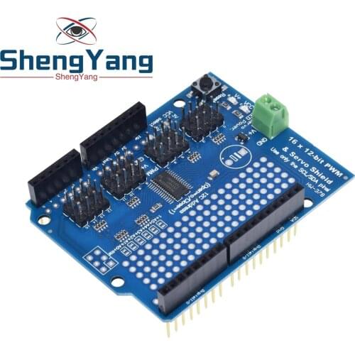ShengYang 1PCS Motor/Stepper/Servo/Robot Shield for Arduino I2C v2 Kit w/ PWM Driver TOP
