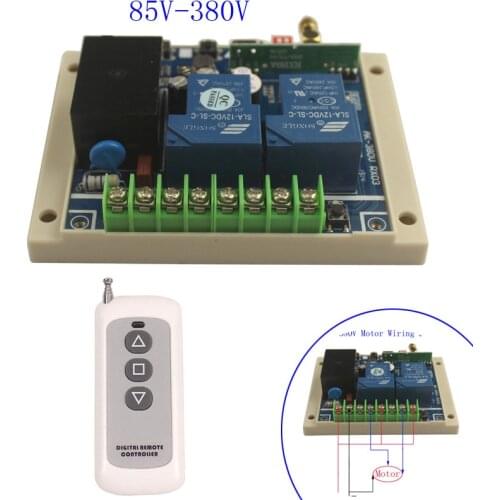 Sleeplion High Voltage 220V-380V 30A 2CH Wireless Control Switch Electric Door Gate System 250V 280V Switch Module