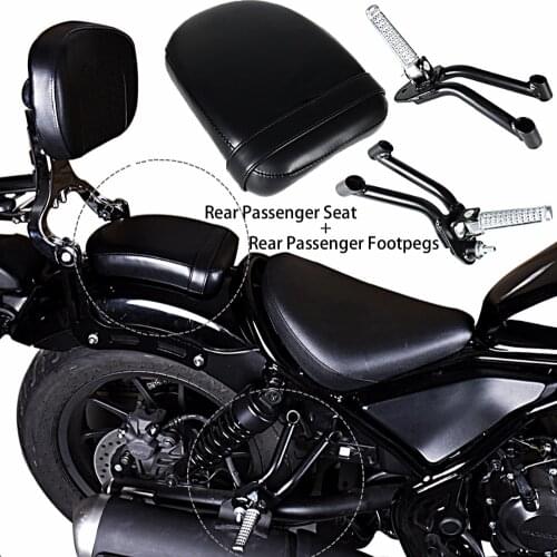 Rear Passenger Seat&Bracket With Footpegs For Honda 2017-2018 Rebel CMX 300 500&ABS Models