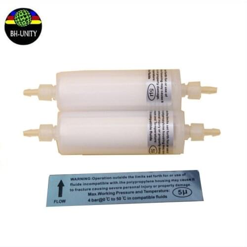 5pcs/lot large format printer spare part white cylindrical long ink filter 5um 80mm for infiniti phaeton icontek solvent printer