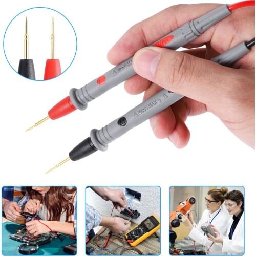 2Pcs 10A Probe Test Leads Pin for Digital Multimeter Needle Tip Multi Meter Tester Lead Probe Wire Pen Cable