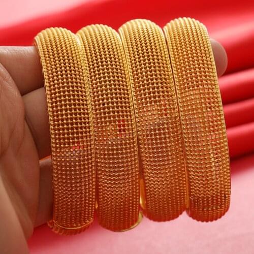 4Pieces Bracelet for Women Dubai Bangles Ethiopian Bangles African Jewelry Arab Middle East