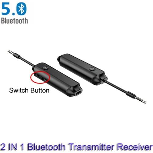 Bluetooth 5.0 Adapter 3.5mm Wireless Bluetooth Receiver Music Audio Transmitter for PC TV Car AUX Adaptador