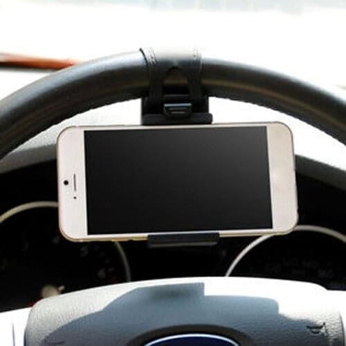 Car Bracket Mini Air Vent Steering Wheel Clip Mount Mobile Smart Phone Holder GPS Support Navigator Stand Car Accessories