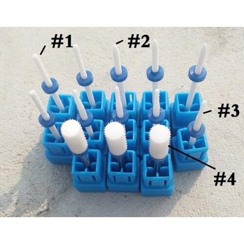 1pcs wholesale Ceramic Nail Drill Bit Pedicure Machine Remove nail Calluses Flame Bit Tools ElectricDrill 3/32" Shank Nail Tools