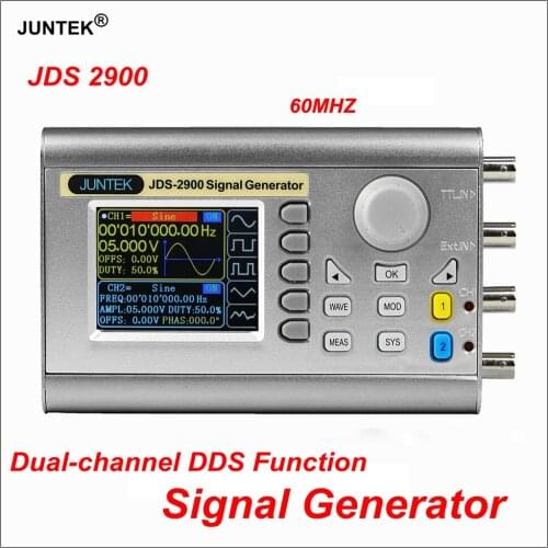 JUNTEK JDS2900 60MHz DDS Signal Generator Function Counter Precision Digital Control Dual Channel Arbitrary Waveform Generator