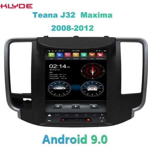 KD-97008 klyde tesla android 9.7 inch hot sell gps carplay car music player with wifi bluetooth for Teana J32 Maxima 2008-2012