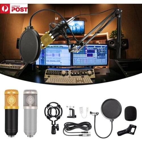 Bm 800 Condenser Microphone Studio Recording Kits bm800 Karaoke Microphone for Computer bm-800 Mic Stand Phantom Power