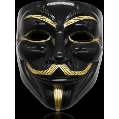Film Theme Mask Joker Movie Cosplay V for Vendetta Hacker Mask Anonymous Guy Fawkes Adult Kids Halloween Christmas Party Gift