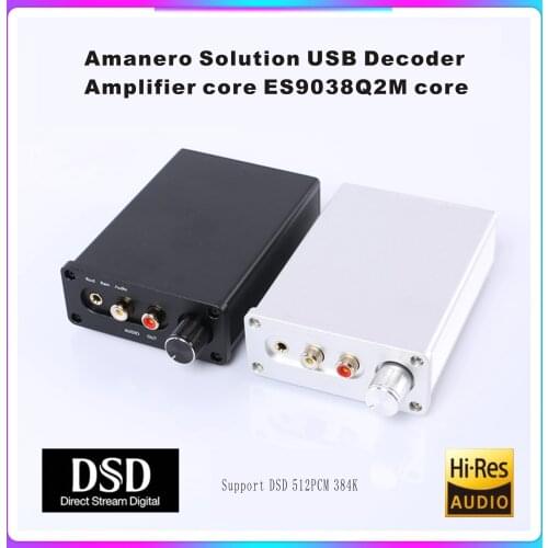 Amanero solution decoder Headphone amplifier DAC DSD ES9038 sound card USB decoder board