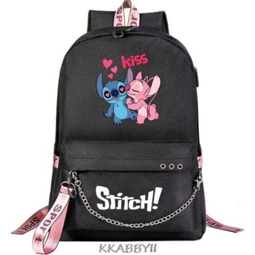 Stitch Women Backpack School Bag For Teenage Girls Boys Laptop Ladies Youth Travel mochila infantil Daily Bags