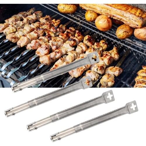 Oven Burner Replacement Tube Universal Adjustable Replacement Burner Enamel Hot Platestainless Steel Oven Accessories BBQ Tools