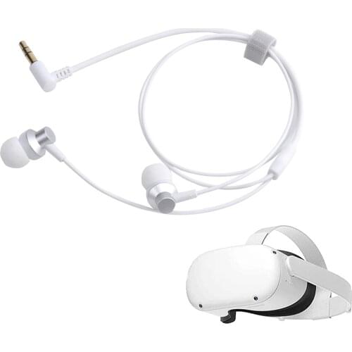 Stereo In-ear Headphones For Oculus Quest 2 360-degree Sound VR Headset Comfortable Firm Headphone