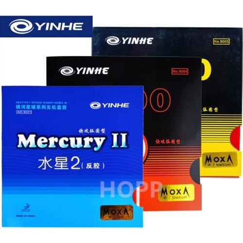 YINHE Mercury II / Mercury 2 YINHE 9000 Table Tennis Rubber Galaxy 9000d 9000e Pips-In Original YINHE Ping Pong Rubber