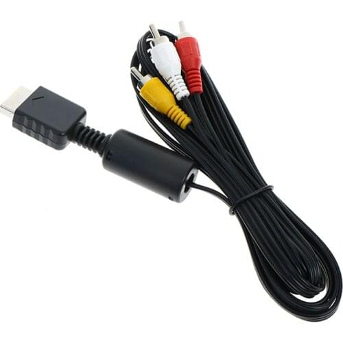 1.8M 3 RCA Composite Video AV TV Adapter Cable 3RCA RGB 1080P Connection Cable Converter For PS2 PS3