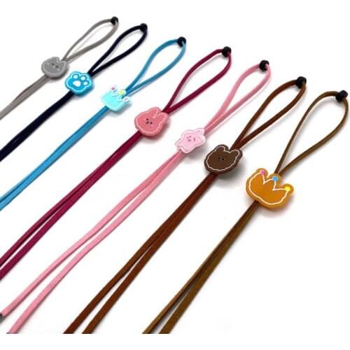 1Pcs Cartoon Mask Hanging Rope Face Mask Lanyard Mask Holder Adjustable Hanging Rope Two Hooks For Children