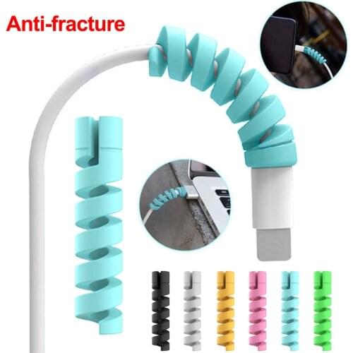 1Pcs Charging Cable Protector For Phones Cable holder Cover cable winder clip For USB Charger Cord management cable organizer