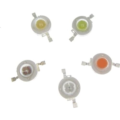 10-50pcs 5W High Power LED Chip Warm Cold White Red Green Blue Royal blue Deep Red Yellow White Full Spectrum Light Beads