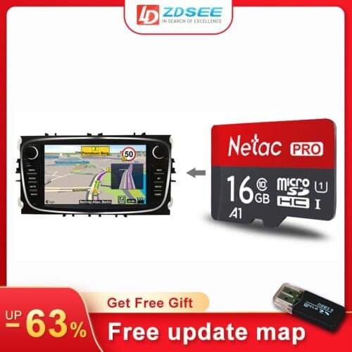 32GB GPS Sygic map for Ford Focus Mondeo car radio android Navigation Maps free update micro SD card Europe spain middle east