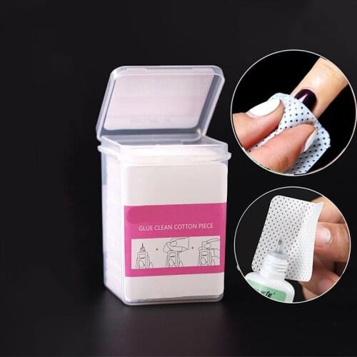 200Pcs Nail Polish Remover Cotton Pad UV Gel Tips Remover Cleaner Paper Pad Lint-Free Napkins Nails Polish Art Cleaning Manicure