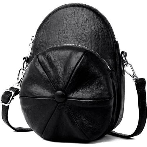2020 New Designer Hats Shape PU Leather Women Bag Woman Fashion Messenger Bags Ladies Shoulder Bags Satchels Purses and Handbags
