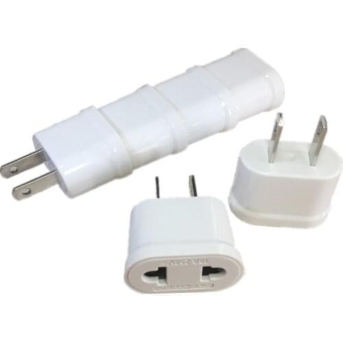 US American Plug Adapter 2 Pin EU European Euro Europe AU KR To US JP Travel Adapter Plug Outlet Power Electric Socket Outlet