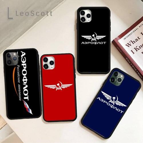 Aeroflot Aviation Russe Pilote Phone Case for iPhone 11 12 mini pro XS MAX 8 7 6 6S Plus X 5S SE 2020 XR