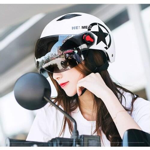 Scooter Bike Open Face Half Baseball Cap Anti-UV Safety Hard Hat Motocross Helmet Safety Motorcycle Helmet Multiple Color