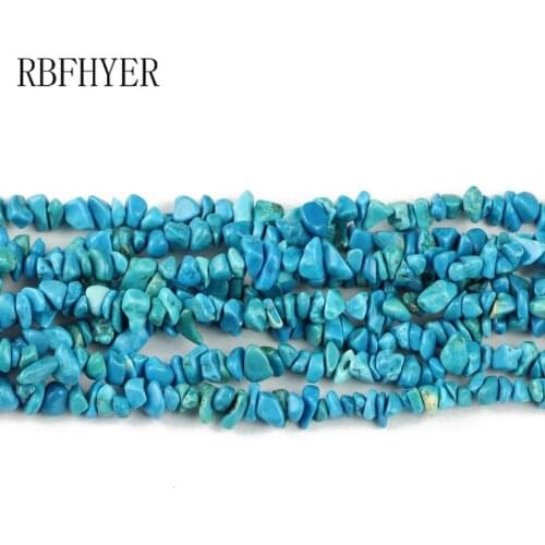 Glue Turquoise Irregular Gravel beads Natural Stone Charm loose beads 4-10MM For bracelet Necklace Earrings Jewelry making