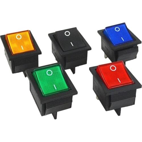 Latching Rocker Switch Power Switch I/O 4 Pins with Light 16A 250VAC 20A 125VAC KCD4
