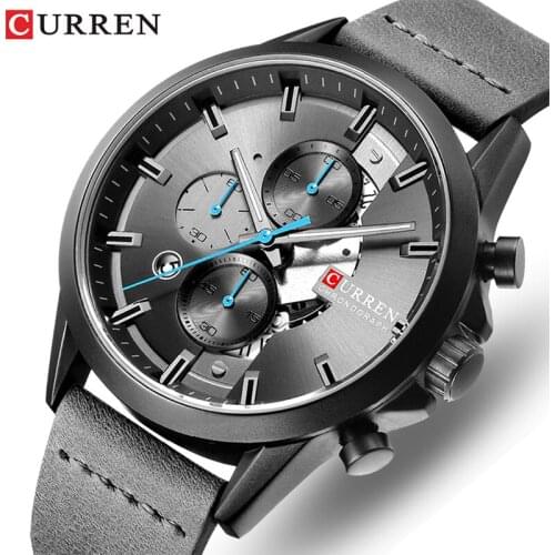 CURREN Men Watch Top Luxury Brand Mens Military Sport Analog Quartz Watches Fashion Casual Waterproof Wrist Watch Male Clock